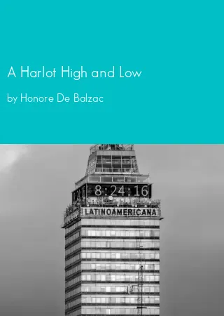 A Harlot High and Low by Honore De Balzac pdf Book