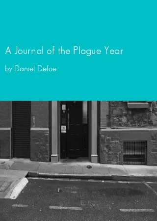 A Journal of the Plague Year by Daniel Defoe pdf Book