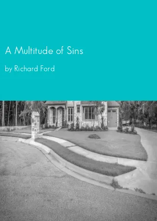 A Multitude of Sins by Richard Ford pdf Book