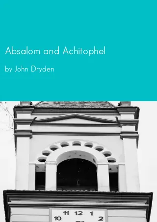 Absalom and Achitophel by John Dryden pdf Book