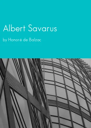 Albert Savarus by Honoré de Balzac pdf Book