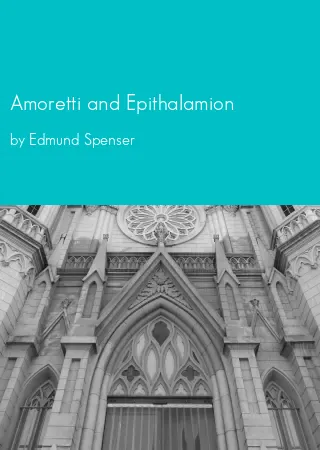 Amoretti and Epithalamion by Edmund Spenser pdf Book