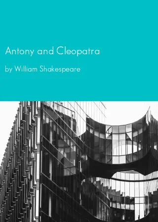 Antony and Cleopatra by William Shakespeare pdf Book