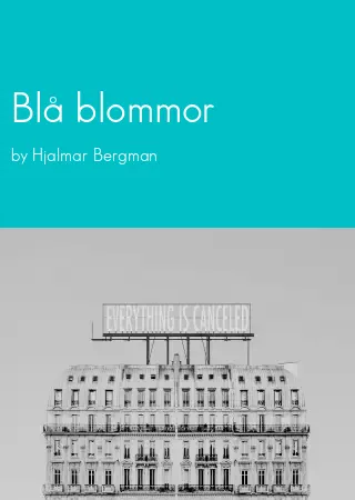 Blå blommor by Hjalmar Bergman pdf Book