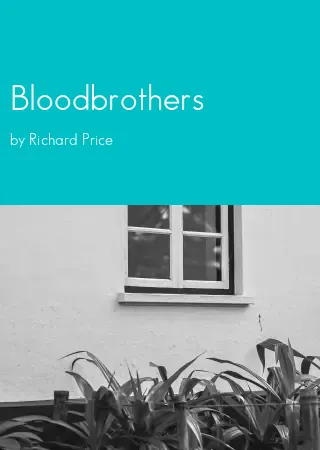 Bloodbrothers by Richard Price pdf Book