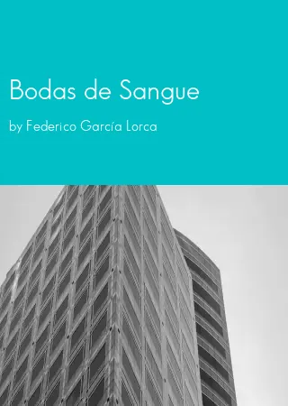 Bodas de Sangue by Federico García Lorca pdf Book