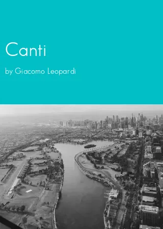 Canti by Giacomo Leopardi pdf Book