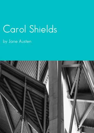 Carol Shields by Jane Austen pdf Book