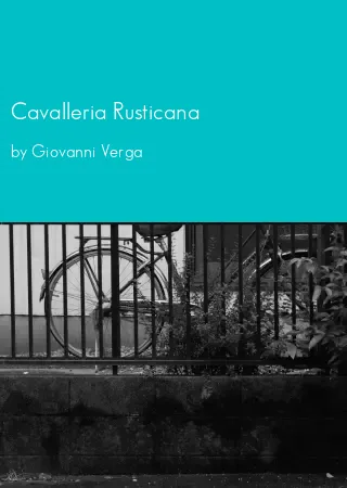 Cavalleria Rusticana by Giovanni Verga pdf Book