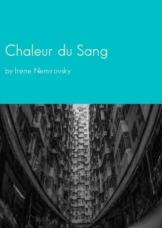 Chaleur du Sang by Irene Nemirovsky pdf Book