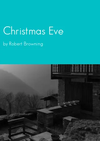 Christmas Eve by Robert Browning pdf Book