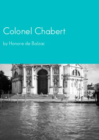 Colonel Chabert by Honore de Balzac pdf Book