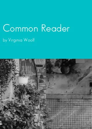 Common Reader by Virginia Woolf pdf Book