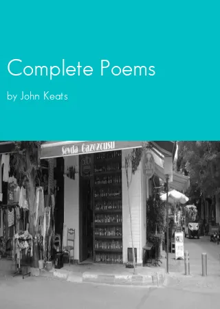 Complete Poems by John Keats pdf Book