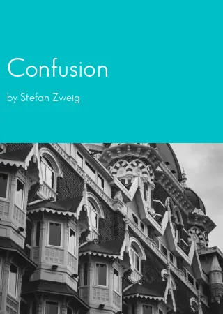 Confusion by Stefan Zweig pdf Book