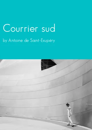 Courrier sud by Antoine de Saint-Exupéry pdf Book