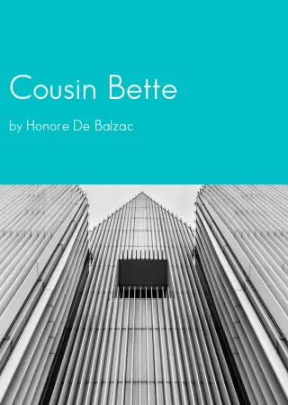 Cousin Bette by Honore De Balzac pdf Book