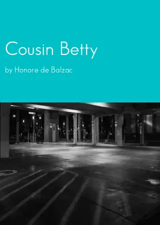 Cousin Betty by Honore de Balzac pdf Book