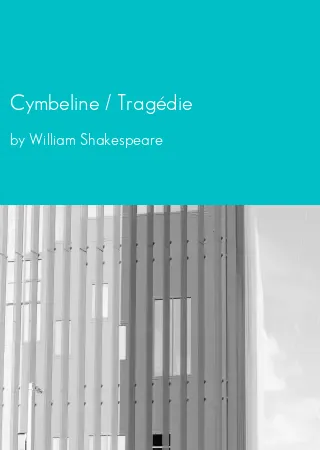 Cymbeline / Tragédie by William Shakespeare pdf Book