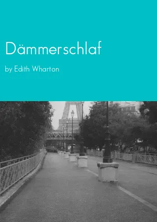 Dämmerschlaf by Edith Wharton pdf Book