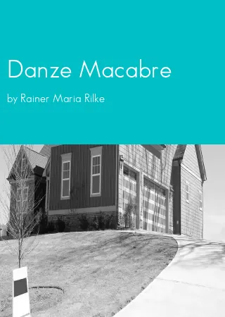 Danze Macabre by Rainer Maria Rilke pdf Book