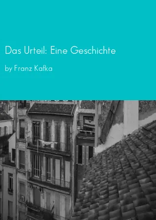 Das Urteil: Eine Geschichte by Franz Kafka pdf Book