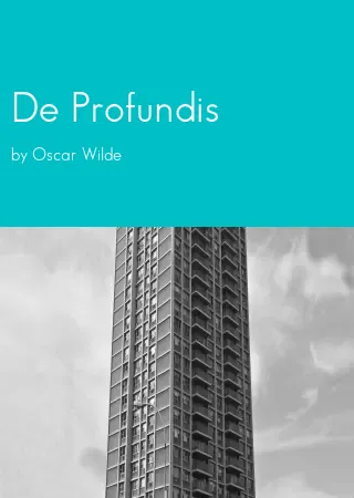 De Profundis by Oscar Wilde pdf Book