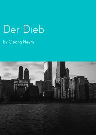 Der Dieb by Georg Heym pdf Book