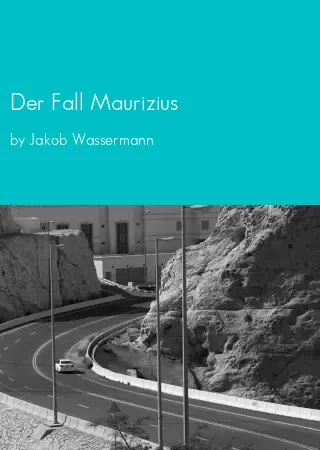 Der Fall Maurizius by Jakob Wassermann pdf Book