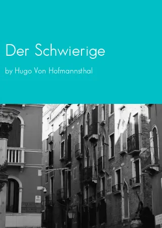 Der Schwierige by Hugo Von Hofmannsthal pdf Book