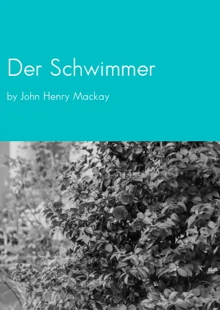 Der Schwimmer by John Henry Mackay pdf Book