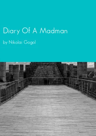 Diary Of A Madman by Nikolai Gogol pdf Book