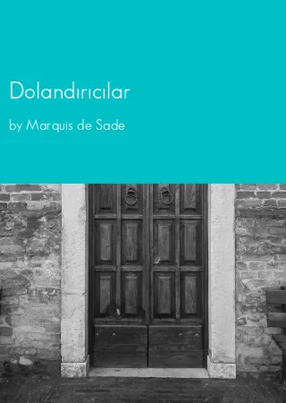 Dolandırıcılar by Marquis de Sade pdf Book