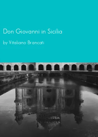 Don Giovanni in Sicilia by Vitaliano Brancati pdf Book