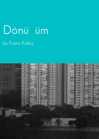 Dönüşüm by Franz Kafka pdf Book