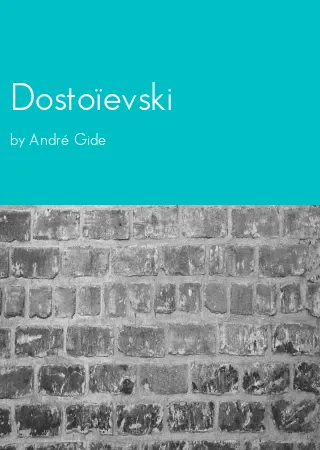 Dostoïevski by André Gide pdf Book