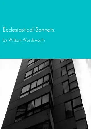 Ecclesiastical Sonnets by William Wordsworth pdf Book