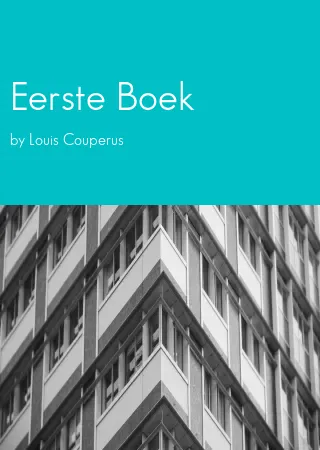 Eerste Boek by Louis Couperus pdf Book