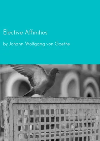 Elective Affinities by Johann Wolfgang von Goethe pdf Book