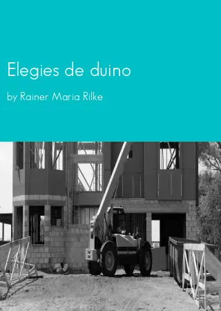 Elegies de duino by Rainer Maria Rilke pdf Book