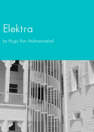 Elektra by Hugo Von Hofmannsthal pdf Book