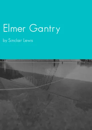 Elmer Gantry by Sinclair Lewis pdf Book