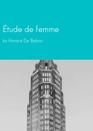 Étude de femme by Honoré De Balzac pdf Book