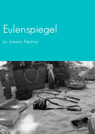 Eulenspiegel by Johann Nestroy pdf Book