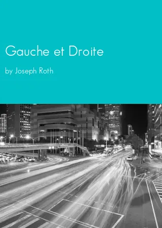 Gauche et Droite by Joseph Roth pdf Book