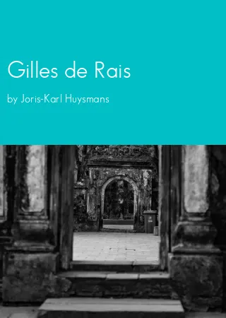 Gilles de Rais by Joris-Karl Huysmans pdf Book