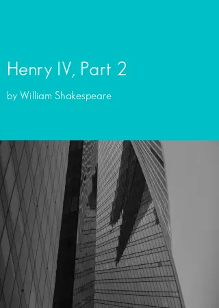 Henry IV, Part 2 by William Shakespeare pdf Book