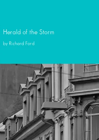 Herald of the Storm by Richard Ford pdf Book