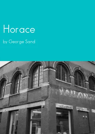 Horace by George Sand pdf Book