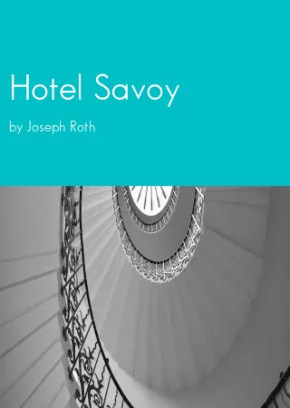 Hotel Savoy by Joseph Roth pdf Book